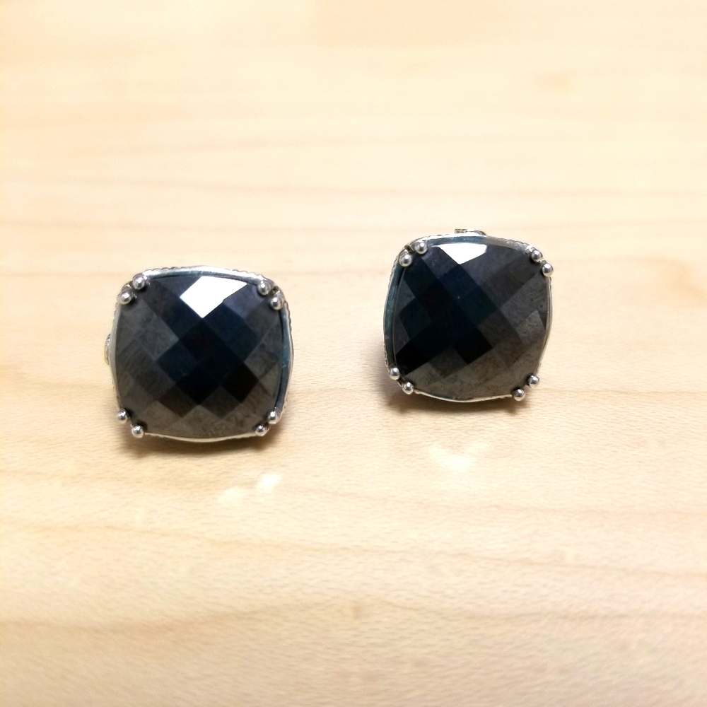 Tacori 18k925 silver & gold earrings